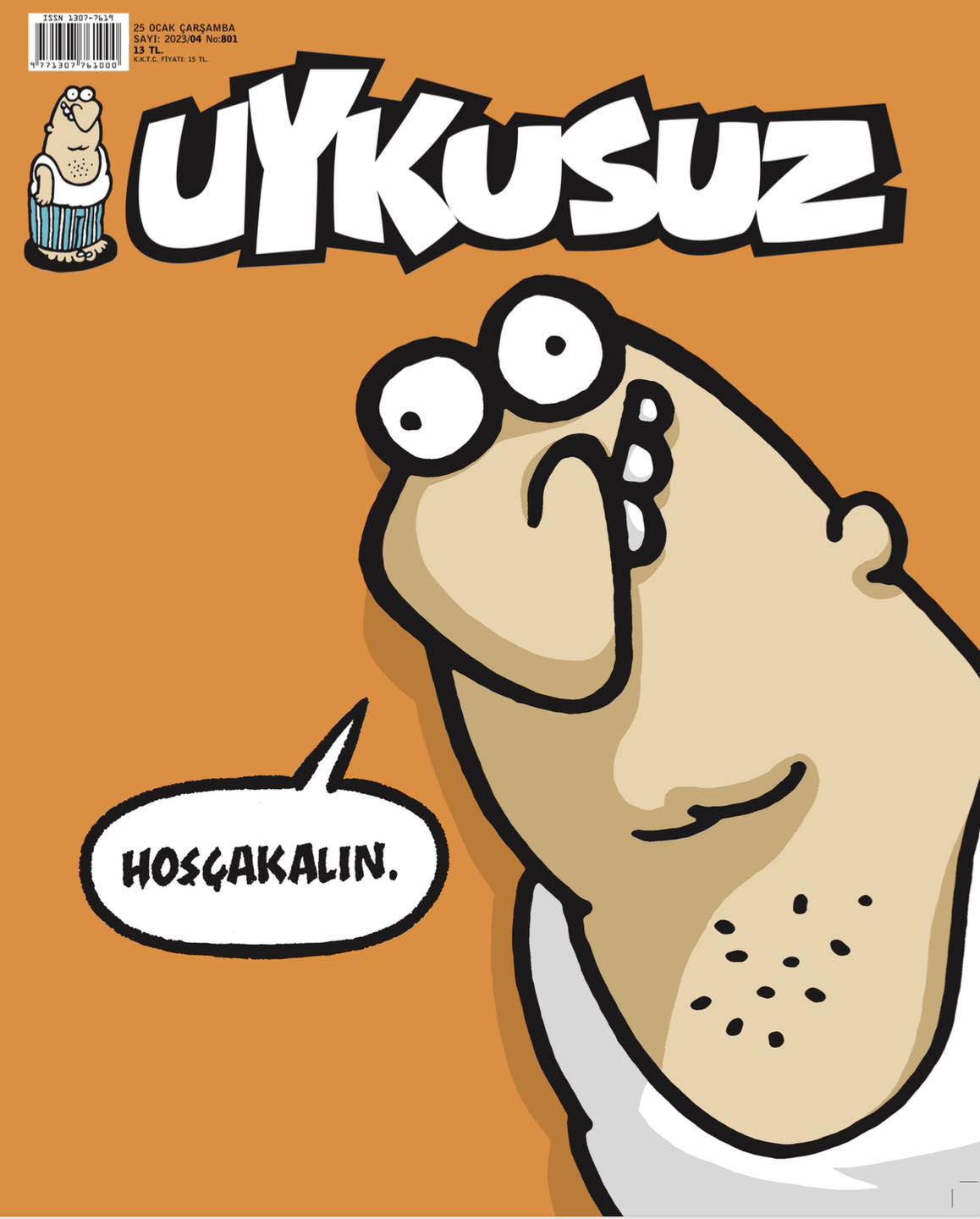 Uykusuz satira vignette fumetti chiusura rivista